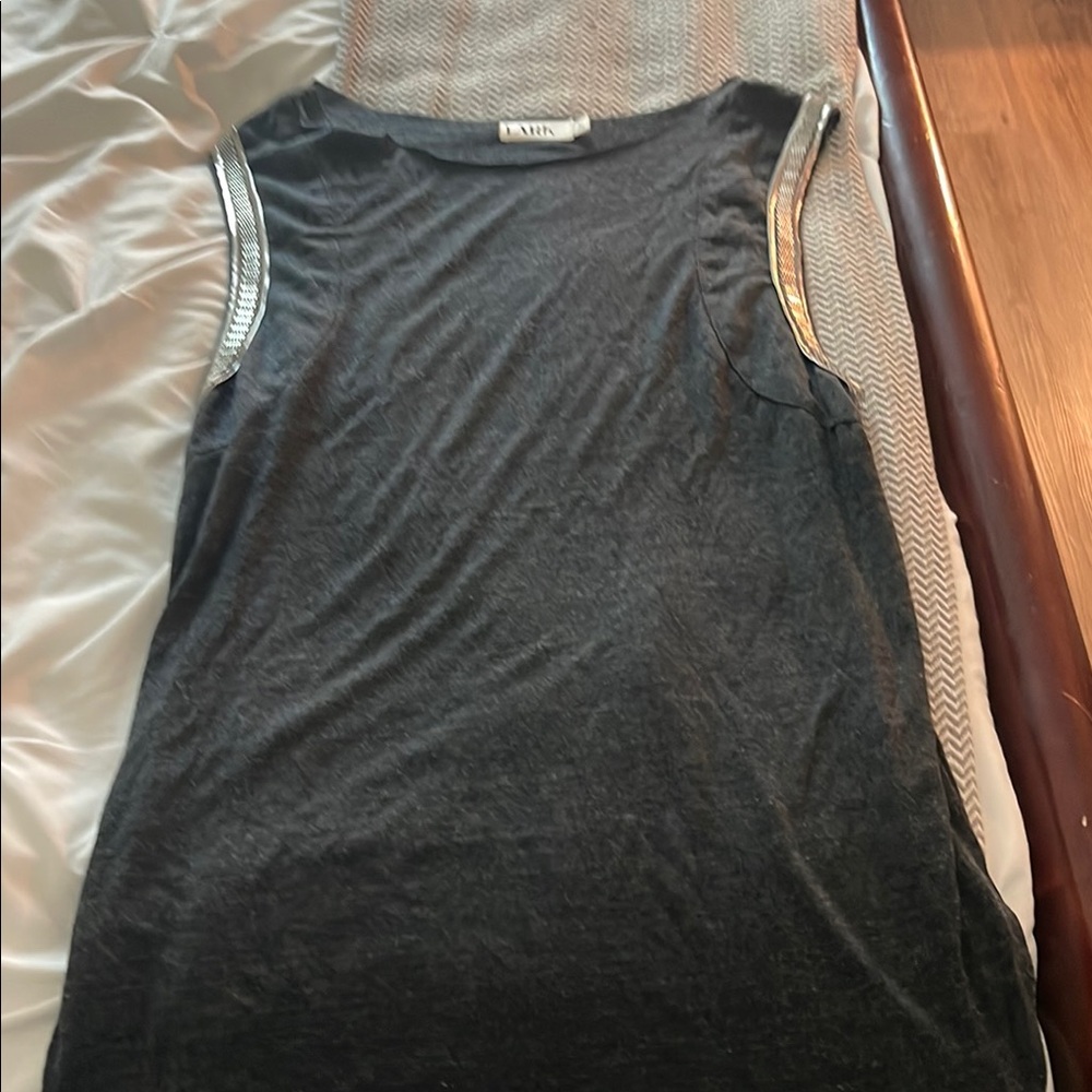 Lark Women's Black Tunic with Silver Accents